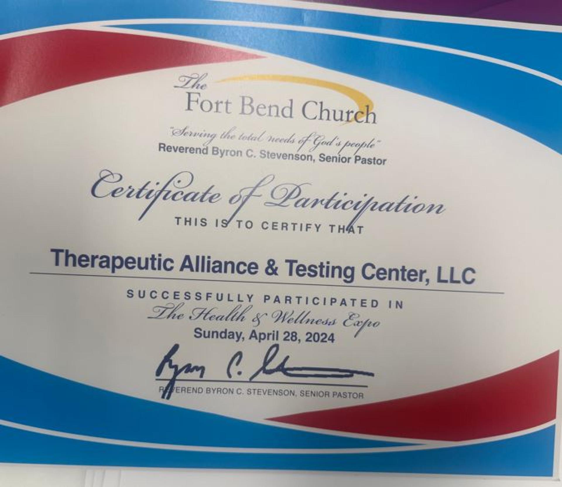 TITAN Women In Business and Leadership Awards Winner - CEO of Therapeutic Alliance & Testing Center, LLC gallery