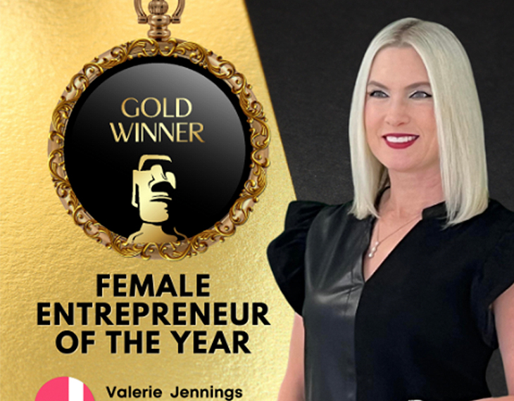 TITAN Women In Business Awards - Valerie Jennings Awarded Gold for Female Entrepreneur of the Year - Innovator of the Year (Business > 10 Years)!