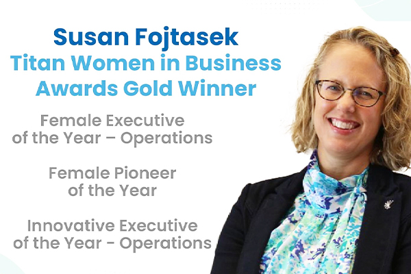 TITAN Women In Business Awards - Susan Fojtasek of Improving Racks Up Gold Wins for Female Executive of the Year