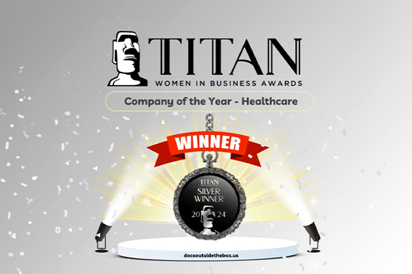 TITAN Women In Business Awards - DOCS Wins Silver for Healthcare Company of the Year