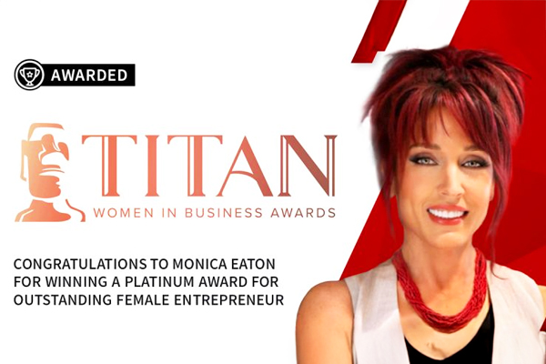 TITAN Women In Business Awards - Chargebacks911 Founder Monica Eaton Wins Platinum for Outstanding Female Entrepreneur